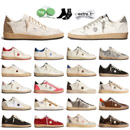 Luxury Women Mens Designer Casual Shoes Ball Star Sneakers Silver Glitter Golden Ice Gray Suede Leather Never Stop Dreaming Vintage Italy Brand Basketball Trainers