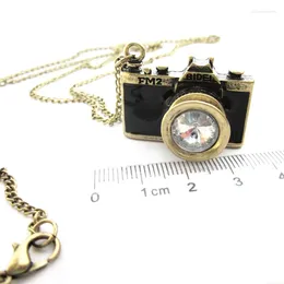 Pendant Necklaces 6pcs/lot Vintage Metal High Quality 3-d Design Epoxy Enamel Camera Necklace