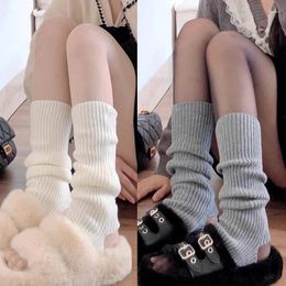 Women Socks 2023 Winter Fluffy Goth Y2k Accessories Gothic Lolita Knit Long Legs Lady Sock Legging