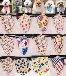 100pcslot whole 2020 New arrival Mix 60 Colours Dog Puppy Pet bandana Collar cotton bandanas Pet tie Grooming Products SP01 Y21571263