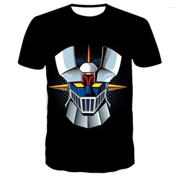 Men's T Shirts Summer Mazinger Z T-Shirts Anime Robot 3D Print Streetwear Men Women Fashion Oversized Shirt Harajuku Tees Clothing