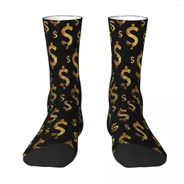 Men's Socks Cash Money Design Sock Men Women Polyester Stockings Customizable Sweetshirt