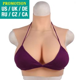 Catsuit Costumes Silicone Breast Forms Realistic Huge Fake Boobs Crossdresser Enhancer Tits Shemale Transgender Drag Queen Cosplay