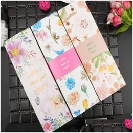 Gift Wrap Floral Printed Long Aron Box Moon Cake Carton Present Packaging For Cookie Wedding Favors Candy Wholesale Drop Delivery Ho Dhahs