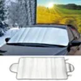 Car Sunshade Snow Awning Front And Rear Aluminium Foil Sun Blind Curtain Windshield Sun Visor Cover UV Protective Ice Protector ZZ