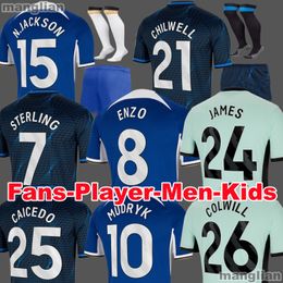 23 24 CFC ENZO Soccer Jersey STERLING MUDRYK MADUEKE 2023 2024 football shirt GALLAGHER CAICEDO DISASI JAMES Men kits Kids Equipment jersey Uniform