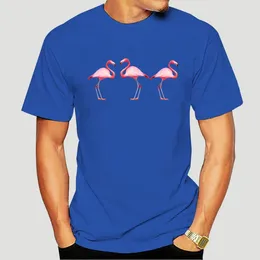 Men's T Shirts Fashion Design Flamingo Pattern Shirt Camiseta Flamenco Good Cotton Crewneck Graphic Print Tee 8820A
