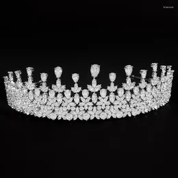 Hair Clips JADE ANGEL Tiaras And Crown Women Wedding Party Accessories High Quality Zircon Accesorios Bride