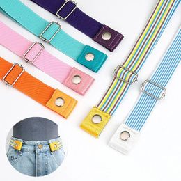 Belts Belt Buckle-free Elastic Stretch Durable Clothes Accessories Waist With Fine Knitting Gifts For Women Men No Buckle