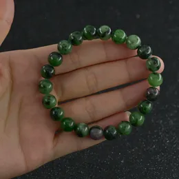 8mm Natural stone Ruby Zoisite bracelet Gemstone Healing Power Energy Beads Elastic Stretch stone round Beads bracelet