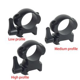 Tactical Accessories 1 Inch 25.4mm 30mm Steel Quick Detach QD Picatinny Weaver Scope Ring Riflescope Mount