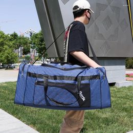 Вещевые сумки унисекс, большая вместительная портативная дорожная складная сумка для багажа, высококачественная сумка-оксфорд, сумка для отдыха на открытом воздухе, через плечо