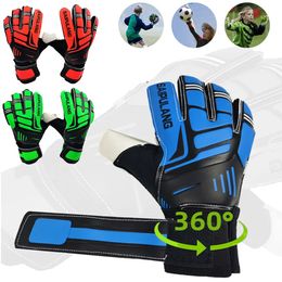 Sports Gloves Professional Goalkeeper Gloves Men Women Adults Kid Football Soccer Goalie Gloves Non-slip Thicken Latex Glove Finger Save Guard 231024