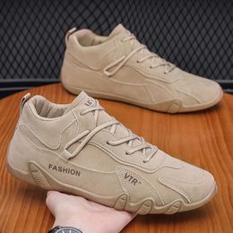 Hiking Shoes Light Breathable designer shoes Comfortable Non-slip Men's Sneaker Wear-resisting Outdoor black khaki Men Sport man Shoe factory item AD036