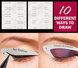 Storage Boxes Bins Quick Eyeliner Eyeshadow Stencils Stickers Eye Makeup Stencil 4 Pieces DropStorage StorageStorage5385647