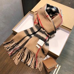 Fashion Classic Plaid Designer Scarf Cashmere Echarpe Tassel Luxury women Scarves Scarfs Shawl Sciarpa For Winter Womens Christmas gift