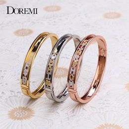 Jelly DOREMI DIY Zirconia Letters Custom Bangles Personalized Name Detachable Slider Charms Bracelets Bangle Slide 231023