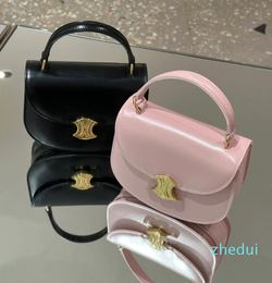 Luxury New Designer Bag Women's Handbag Mini Bag Golden Cowhide Saddle