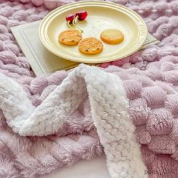 Blankets Thick Plush Blanket Skin Friendly Kids Bed Blankets Comforter Warm Soft Beds Bedspread for Sofa Bedroom Office