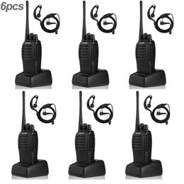 Walkie Talkie Manufactor Wholesale 6pcs 888S original Baofeng 5W high-power walkie-talkie 10KM long-distance communication ultra-long standby 231023