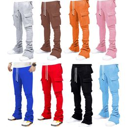 Plus Jeans Men S Size Cargo Pants Design Custom Flare Sweat Street Wear Men Pile Up Stacked ize weat treet tacked