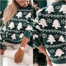 Women's Sweaters Knitwear Shirt Top Ladies Ribbed Knit Women Crochet Pullovers Top Loose Fit Christmas Style Half Turtleneck Daily OutfitL231024