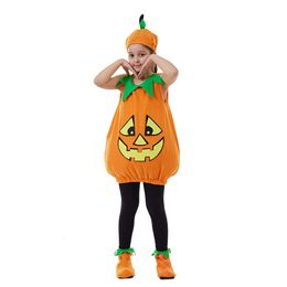 cosplay Eraspooky Funny Child Cartoon Pumpkin Costume Kids Halloween Costumes Boys Girls Carnival Party Purim Fancy Dress 3pcs Setcosplay