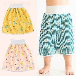 Trousers Baby Training Pants 2 In 1 Babies Kids Diaper Waterproof Reusable Cotton Pant Skirts Leakage Mat Cover Sleeping Bed Clothes