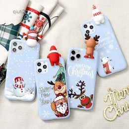 Cell Phone Cases New Year Elk Case For Xiaomi Redmi Note 8T 9 8 7 Pro Max Mi 11 Note 10 Lite NE 9S 9A 9C NFC 3D Doll Christmas Bear Soft CoverL231024