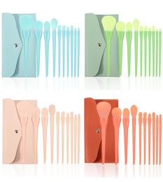 10PcsBag Makeup Brushes Set Summer Candy Colour Foundation Eyeshadow Powder Soft Synthetic Fibre Beauty Make Up Brush1120171