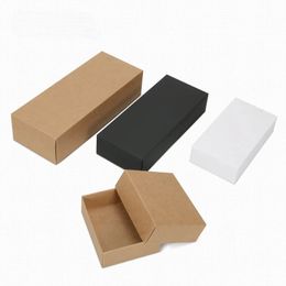 Gift Wrap 10Pcs Kraft Paper Box Handmade Package Carton Business Mailing Gift Box Cosmetic Essential Oil Lipstick Perfume Delicate Box 231023