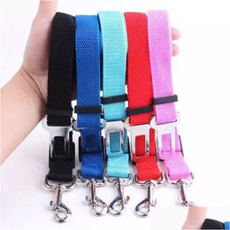 Dog Collars & Leashes Adjustable Dog Car Seat Belt Safety Protector Travel Pets Accessories Leash Breakaway Home Garden Pet Supplies D Ot2Yu