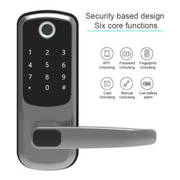Smart Lock APP Storage Memory Function Safely Keyless Entry Door Lock Fingerprint Door Lock Biometric Lock Security-protection for Home 231023