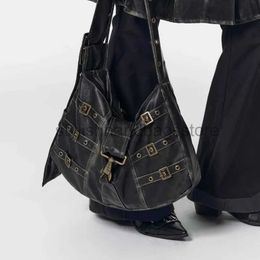 Shoulder Bags Bags Women's Soft Bag High Capacity Punk Designer Men's Black Handbag High Grade Luxury Casual Bagstylishhandbagsstore