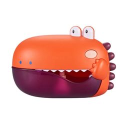 Baby Bath Toys Baby Bath Toys Bubble Machine Crabs Dinosaur Music Kids Bath Toy Bathtub Soap Automatic Bubble Maker Baby Bathroom Toys for Kids 231024