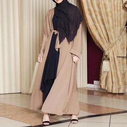 Ethnic Clothing Plain Abaya Dubai Kimono Cardigan Turkey Hijab Muslim Dress African Dresses Abayas For Women Kaftan Caftan Islam