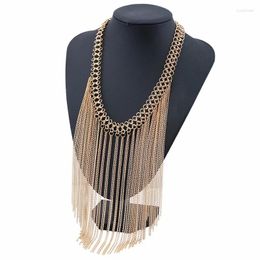 Pendant Necklaces 2023 Punk Luxury Women Long Multilayer Necklace Choker Chunky Sweater Chain Jewellery