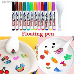 Other Toys Magical Water Painting Pen Colourful Mark Pen Markers Floating Ink Pen Doodle Water Pens Children Montessori Early Education ToysL231024
