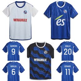 Club Team 23/24 RC Strasbourg 12 MOTHIBA Soccer Jersey 27 BELLEGARDE EMEGHA NYAMSI DELAINE DOUKOURE SENAYA GUILBERT GAMEIRO SISSOKO DIARRA Football Shirt Kits