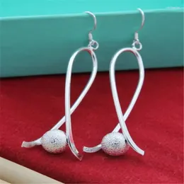 Dangle Earrings High Quality 925 Sterling Silver Clip Bead For Women Fashion Jewellery Christmas Valentine's Day Gift Wholesale