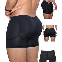 Waist Tummy Shaper Shapewear Men Body Shaper Hip Pad Filling Butt Lifter Builder Fake Ass Padded Panties Shorts Underwear Male Plus Size S-6XL 231023