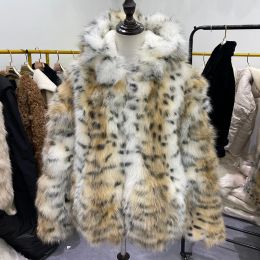 Winter Hooded Natural Fox Fur Jacket Thick Warm Real Fox Fur Coat Women Outerwear Fashion