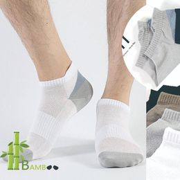 Men's Socks Men's Bamboo Fibre Ankle Athletic Running Low Cut Sports Breathable Mesh Sock For Men Women 10 Pair Pack No Show Summer