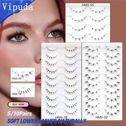 False Eyelashes VIPUDA Lower Pack 5 10Pairs Under Eye Lashes individual Eyelash Strand Makeup Femme Korean 231024