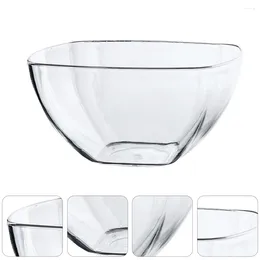 Bowls Fruits Vegetables Salad Bowl Clear Glass Crystal Dessert Acrylic Large Mixing Was Plastic