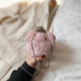 Shoulder Bags Bags Women's Bag for Sale Quality New Velvet Creative Cross Body Bag Fashion Edition Mini Coin Walletcatlin_fashion_bags