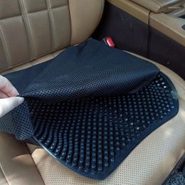 Car Seat Covers Breathable Cool Pad Four Seasons Cushion Single Piece Office Honeycomb Silicone Washable