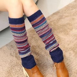 Women Socks Autumn And Winter Women's Korean Style Piled Thickened Warm Leg Protecting Boots Short Mid-tube Wool Cover