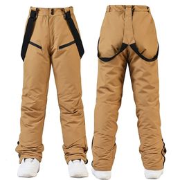 Other Sporting Goods Unisex Ski Pants Windproof Waterproof Snowboard Wear Winter Outdoor Warm Snow Sports Pants Men Women Skiing Trousers 231023