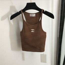 Designer Print Tank Top Women Vest With Chest Pad Fashion Sexy Cropped Tanks Tops Designers T Shirts Sports Vests
